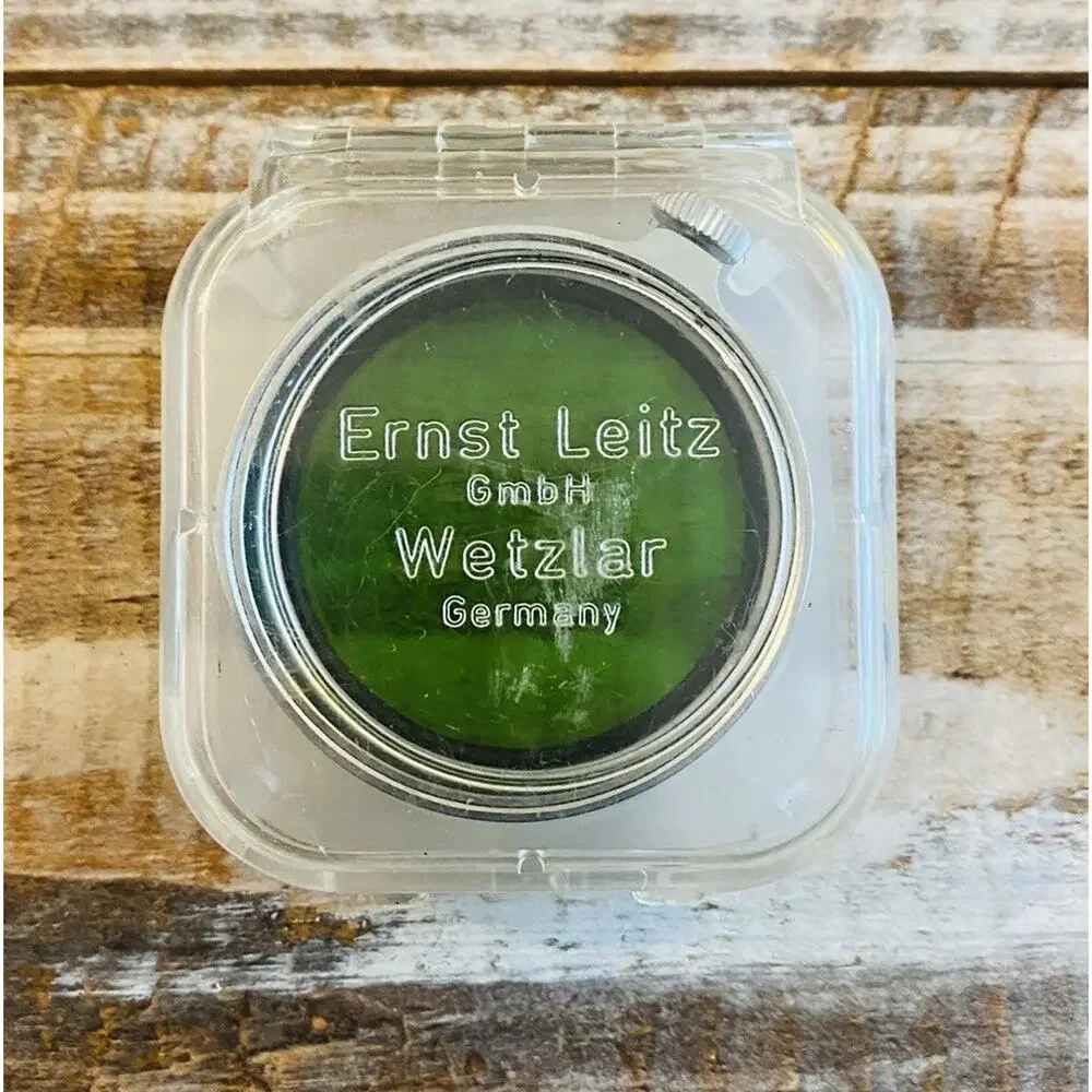 Vintage Leica Leitz Wetzlar GGr Green Filter Germany w/ Original Case